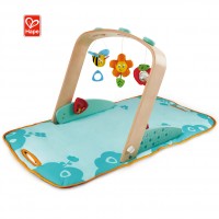 Educational Early Learning Newborn Multifunctional Handbag Baby Carpet Play Mat Portable Baby Play Gym Mat With Hanging Bell