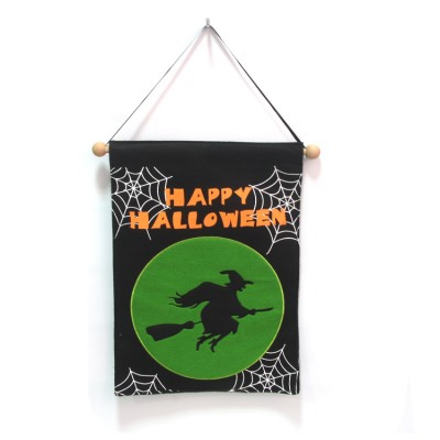 New design Halloween fabric wall hanger with witch