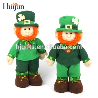 St Patrick's Day Popular custom cartoon dolls kids gifts decoration leprechaun toy