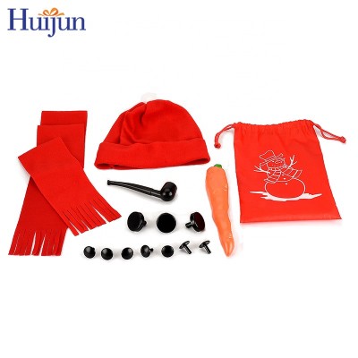 Christmas  Lovely Snowman DIY Kits Snowman Making Tools Floppy Hat Outdoor Activity